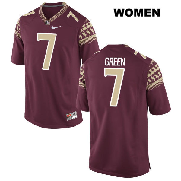 Women's NCAA Nike Florida State Seminoles #7 Ryan Green College Red Stitched Authentic Football Jersey FSK8669IT